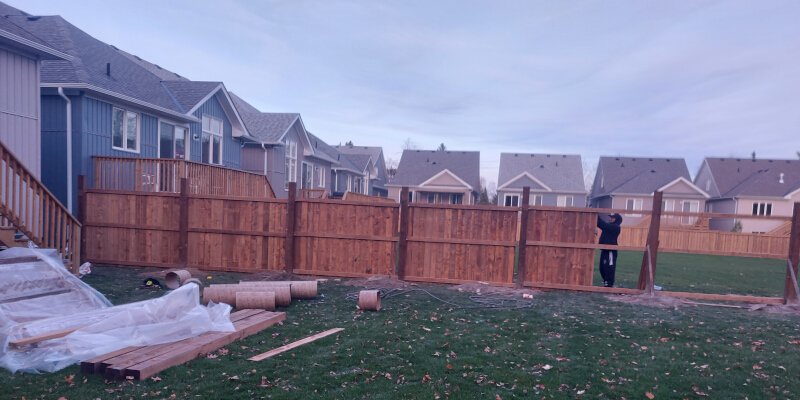 Fence Installation in Wasaga Beach, Ontario
